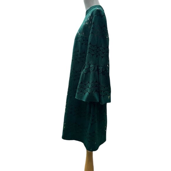 Trina Turk Palm Colony Dress Green Floral Lace Cocktail Party Dinner Nwot 2XL - Picture 4 of 13